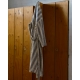 Kaapelitehdas bathrobe, short / white-brown-blue