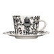 Taika cup and saucer 0.2l, black