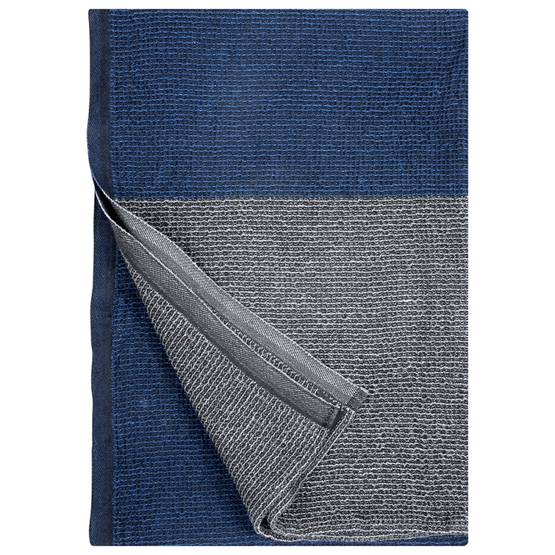 Terva towel, grey-dark blueberry