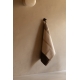 Linen tea towel Suunta 46x46, white-grey-black