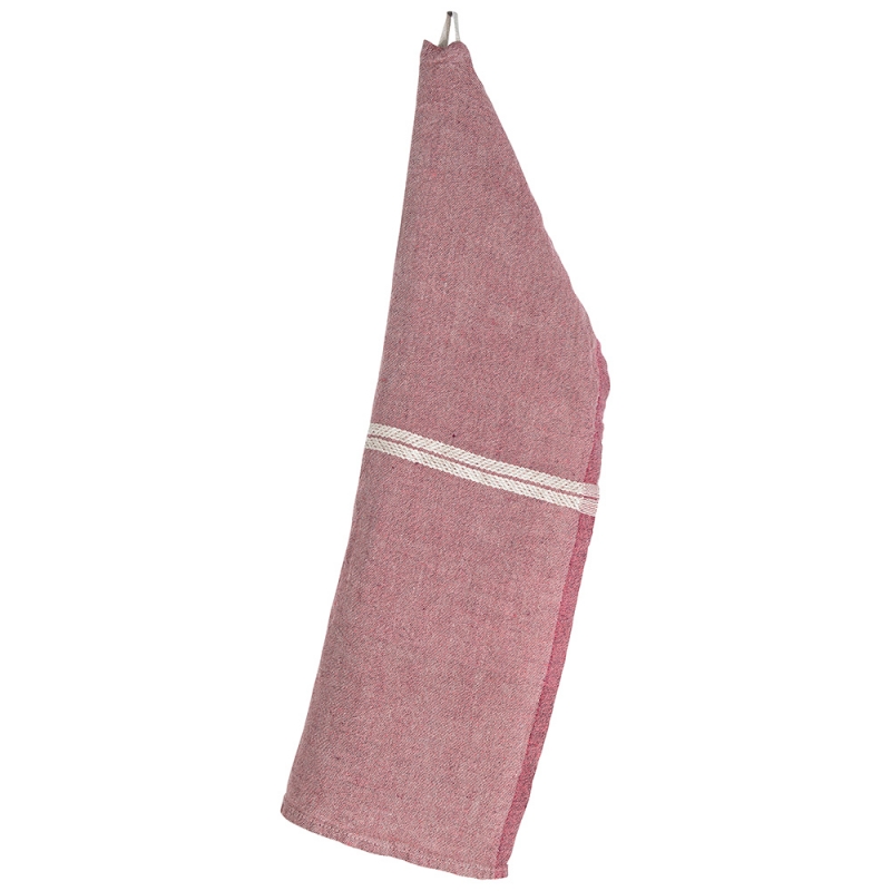 Linen tea towel Venla 46x70, lingonberry-linen