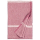 Linen tablecloth Venla 150x220, linen-lingonberry