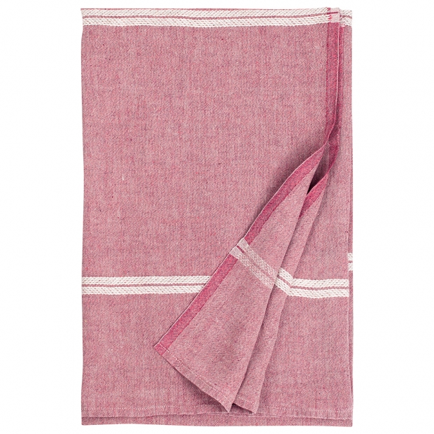 Linen tablecloth Venla 150x300, linen-lingonberry