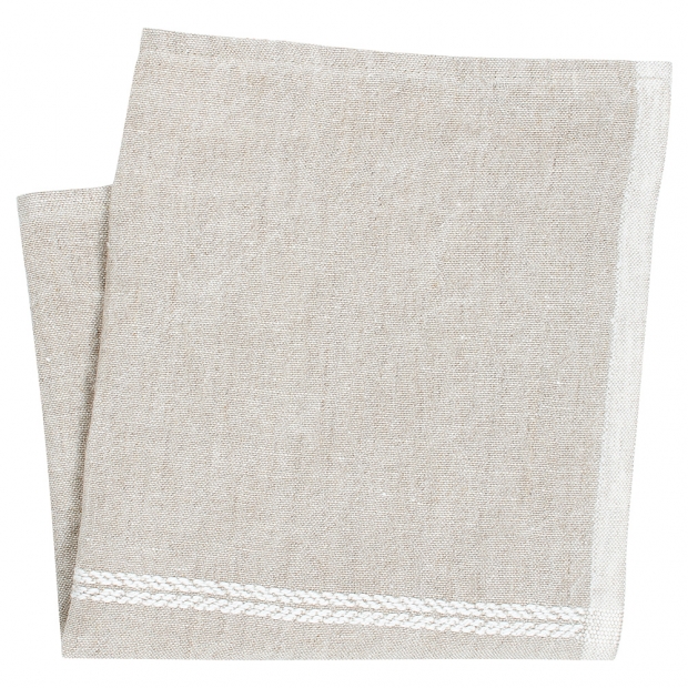 Linen napkin Venla 46x46, linen-white