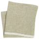 Linen napkin Venla 46x46, olive-white