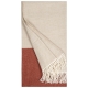 Merino blanket Naapuri 135x180, beige-cinnamon