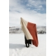 Merino blanket Naapuri 135x180, beige-cinnamon