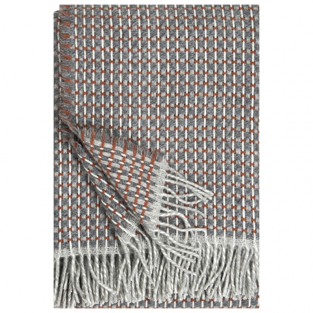 Wool blanket Havas 140x180, cinnamon / Finnsheep