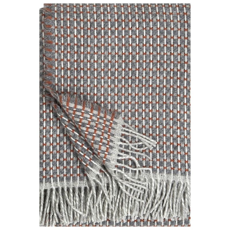 Wool blanket Havas 140x180, cinnamon / Finnsheep