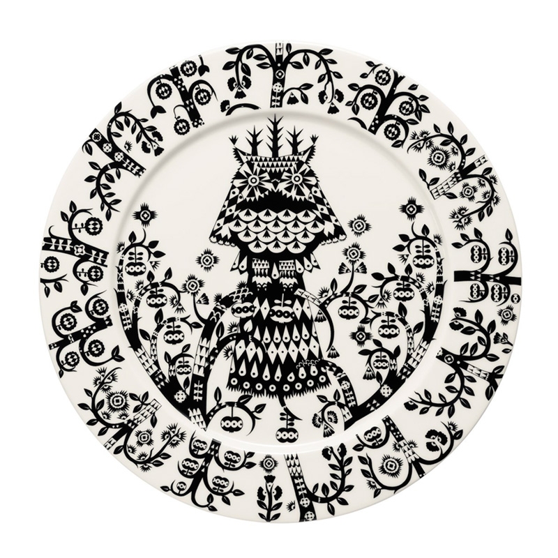 Taika plate 27cm, black