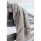 Wool blanket Aika Halla 140x200, beige-olive / Finnsheep