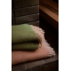 Wool blanket Ilo 130x200, olive / Finnsheep