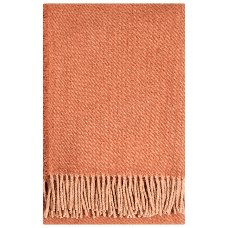 Wool blanket Ilo 130x200, cinnamon / Finnsheep