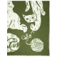 Wool blanket Kissanpäivät 130x180, olive-white