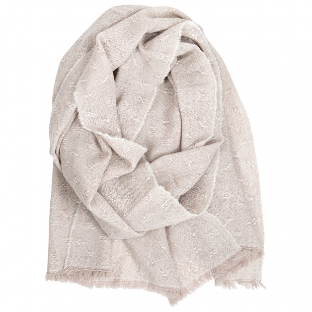 Merino scarf Tuula, beige