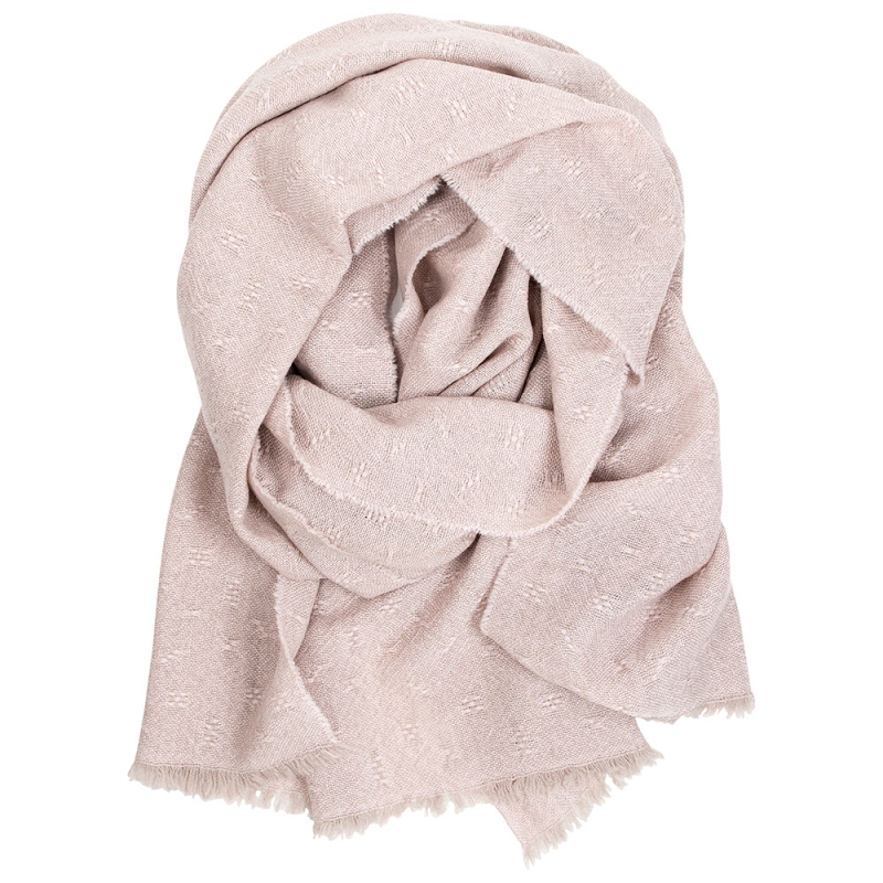 Merino scarf Tuula, rose