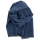 Merino scarf Hanki, dark blue
