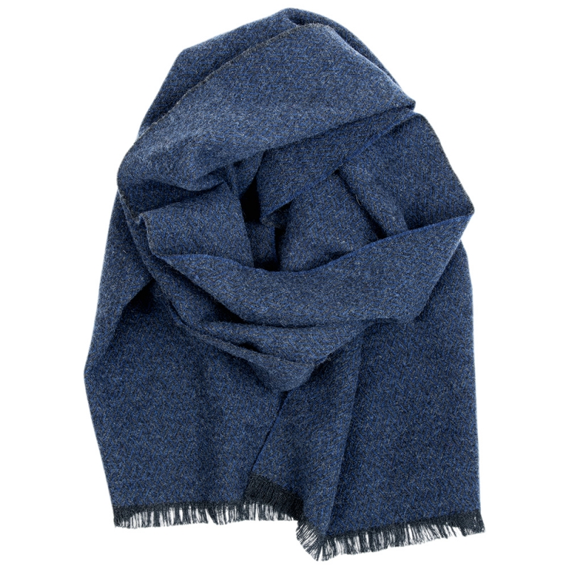 Merino scarf Hanki, dark blue