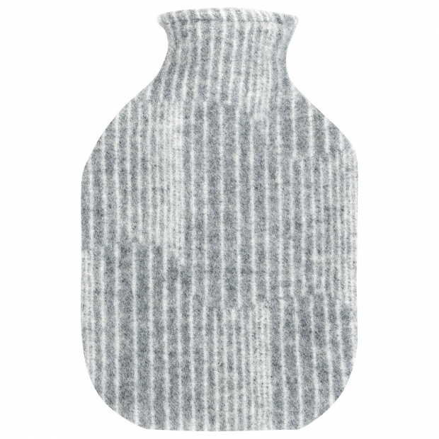 Aurora hot water bottle, gray-white / Finnsheep