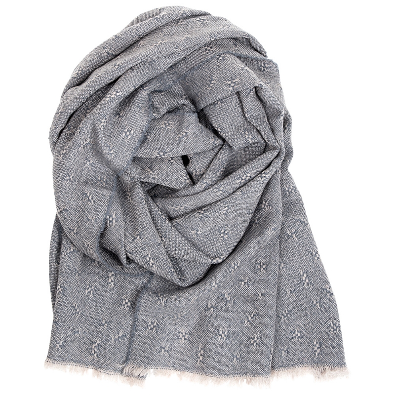 Merino scarf Tuula, dark grey