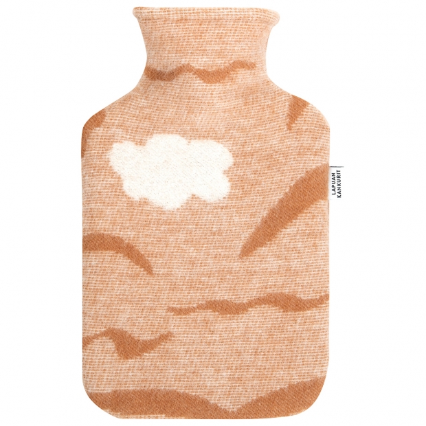 Rannalla hot water bottle, cinnamon-white