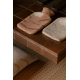 Rannalla hot water bottle, cinnamon-white
