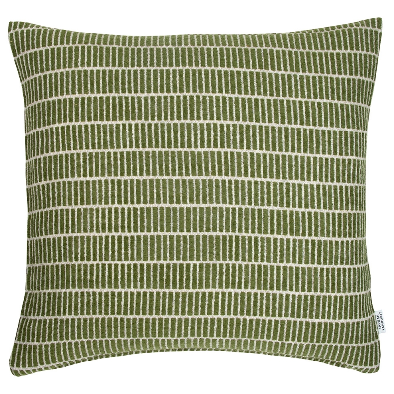 Raitti wool pillowcase 45x45, olive / Finnsheep