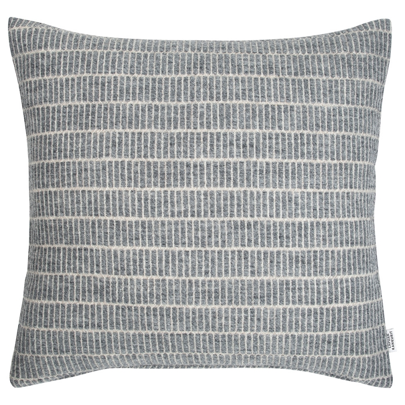 Raitti wool pillowcase 45x45, grey / Finnsheep