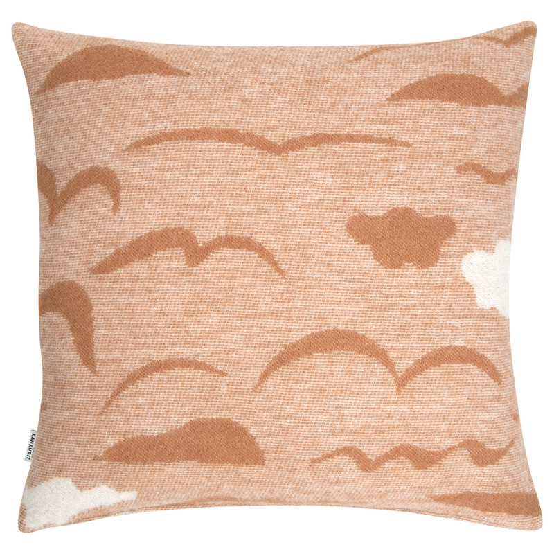 Rannalla wool pillowcase 45x45, cinnamon-white
