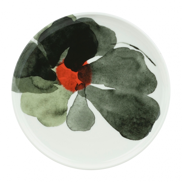 Talíř Oiva Valssi 20cm, zeleno-oranžový