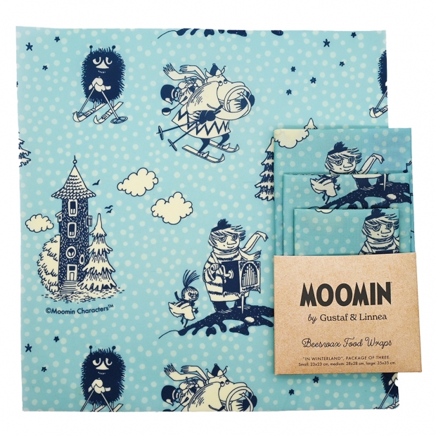 Voskované ubrousky Moomin in winterland, 3ks