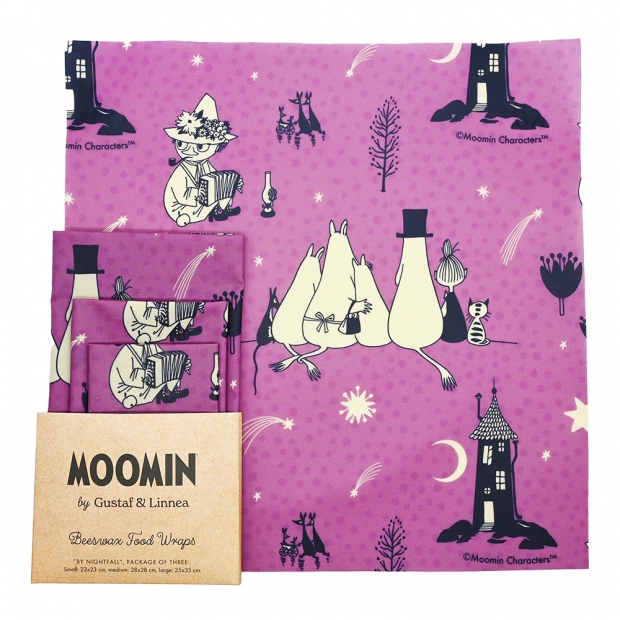 Waxed napkins Moomin By nightfall, 3 pcs