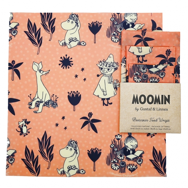 Voskované ubrousky Moomin Enjoying nature, 3ks