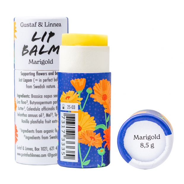 Natural Lip Balm with marigold and beeswax