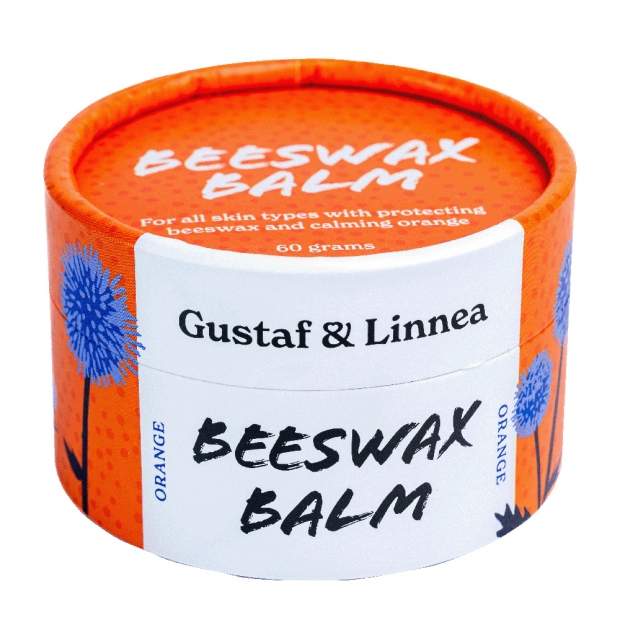 Natural beeswax balm with orange