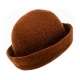 Sauna hat, sheep wool / brown
