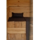 Sauna mat Viilu 60x200, graphite-linen