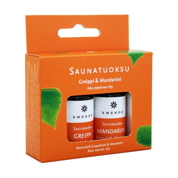 Set vůní do sauny Emendo 2x10ml / Grapefruit, Mandarinka