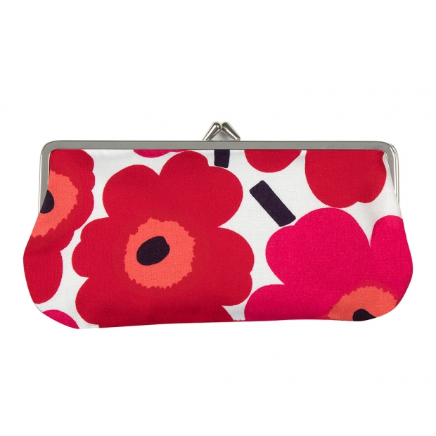 Silmälasi Kukkaro Unikko bag, red