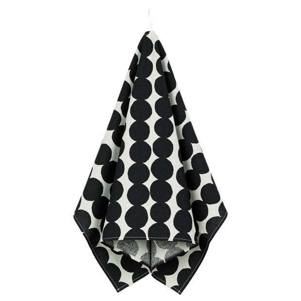 Utěrka Räsymatto 43x70cm, černo-bílá