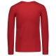 M merino wool T-shirt, long sleeve / red
