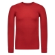 M merino wool T-shirt, long sleeve / red