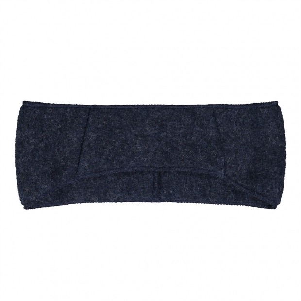 Čelenka z merino vlny, fleece / modrá