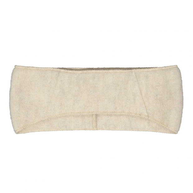 Čelenka z merino vlny, fleece / béžová dune