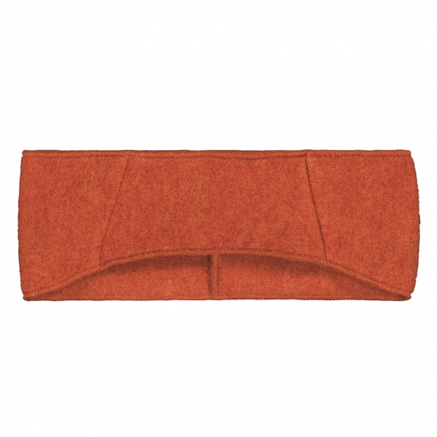 Čelenka z merino vlny, fleece / oranžová cloudberry