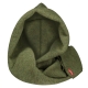 Merino šál s kapucňou, fleece / zelená moss