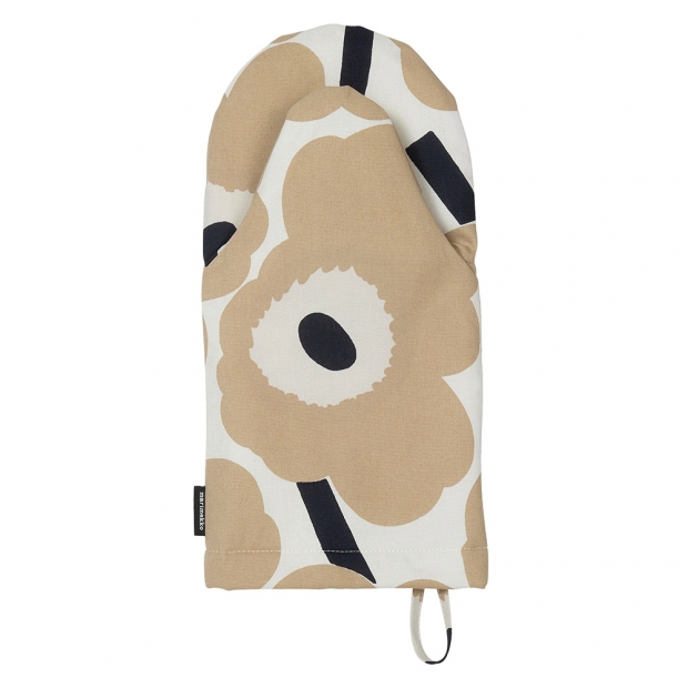 Kitchen mitt Unikko, beige-white