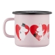 Moomin Heart mug 0.25l, enamel / pink