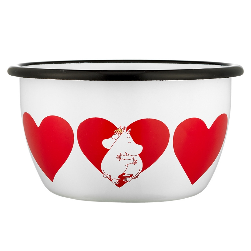Moomin Heart bowl 0.6l, enamel