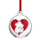 Vianočná ozdoba Moomin Heart 7cm